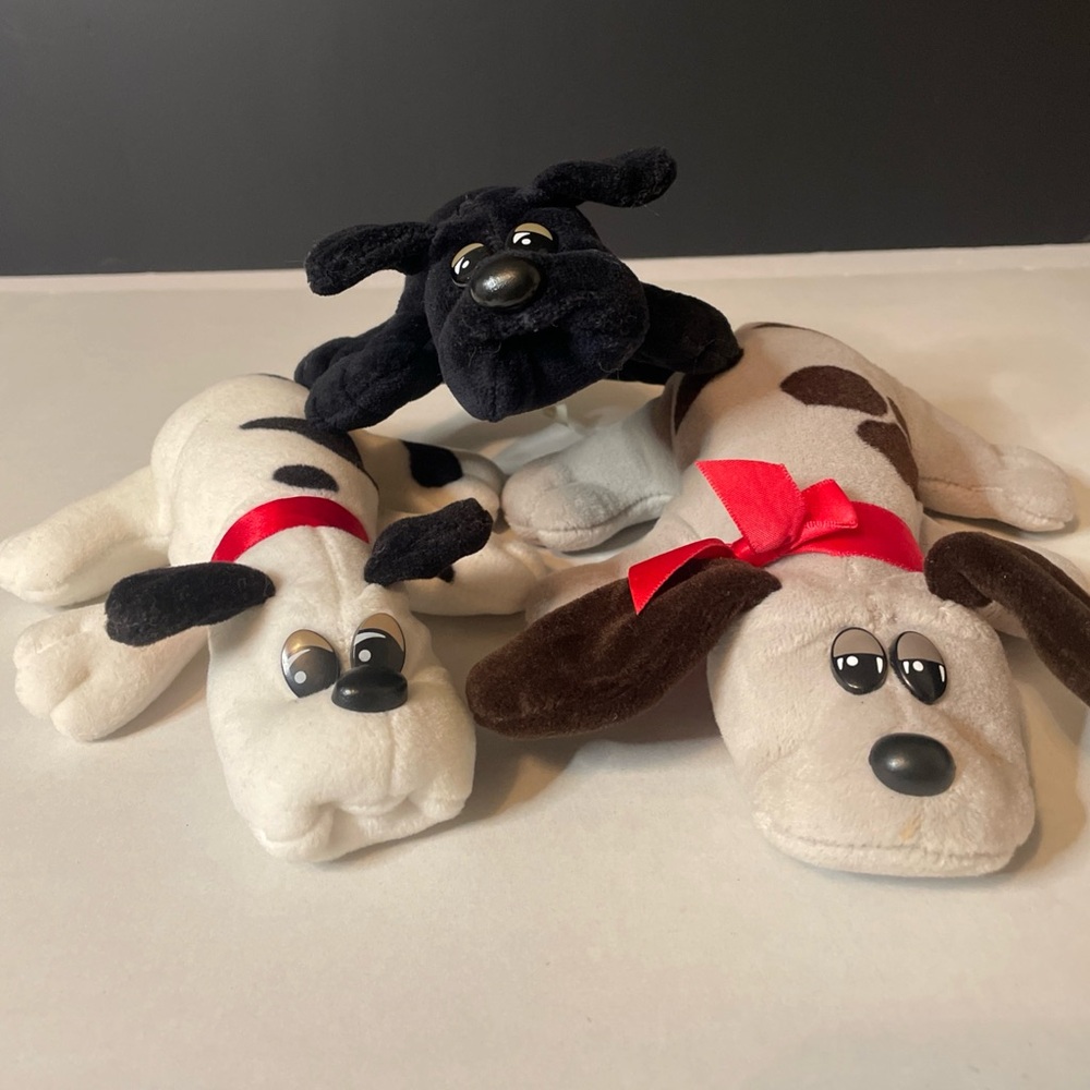 Set of 3 Vintage Pound Puppies. New Borns. Tonka 1985/1986